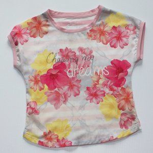 Triple Flip Boutique Girl's Floral Tee Shirt Top size 8